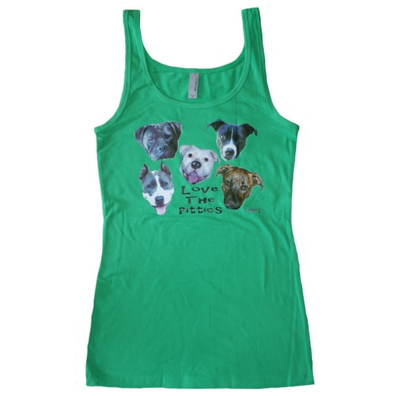 Pit Bull Tank Top Love The Pitties Womens Slim Fit Pit Bull Tank Top Pitbull Mom