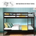 thumbnail image 6 of Giantex Twin Bunk Bed, Solid Wood Twin Over Twin Bunk Bed, Bunk Beds with with Ladder and Safety Rail (Espresso), 6 of 8