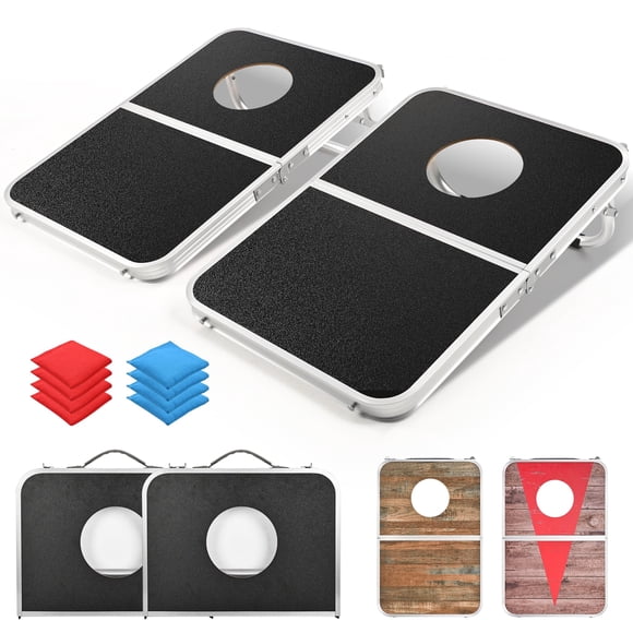 Set de tablas Cornhole Ropoda, 61 x 41 cm, portátil, con 8 bolsas