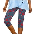 thumbnail image 6 of Haivin Women's Denim Print Yoga Pants, Fitted Casual Fashion Leggings for Exercise Workout and Daily Wear, 6 of 7