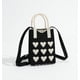 thumbnail image 1 of Bolso de mano tejido volador, bolso de moda coreano, bolso de compras de ocio para estudiantes femeninas de gran capacidad, 1 of 6