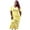 Yellow, variant on Plus Size Splash Print Maxi Dress