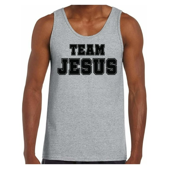 Awkward Styles Team Jesus Tank Top Christ Tshirt for Men Team Jesus Tank Top for Men Christian T Shirts Christian Black Clothes for Men Christian Gifts Jesus Shirts Jesus Clothing Collection for Him