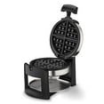 thumbnail image 1 of Cuisinart WAF-F30 Round Flip Belgian Waffle Maker, Black/Silver, 1 inch thick, 1 of 5