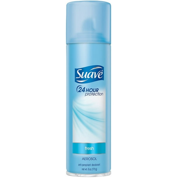4 Pack Suave 24 Hour Protection AntiPerspirant Deodorant Spray Fresh