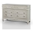 thumbnail image 3 of Furniture of America Quinn Princess Themed 6-Drawer Dresser and Mirror Set, White, 3 of 6