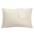 thumbnail image 6 of Unique Bargains 2-Piece 1800D Microfiber Solid Pillowcases Cream King, 6 of 8