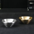 thumbnail image 3 of YAOMOBB Non-slip Stainless Steel Bowl Creative Stainless Steel Soup Bowl Korean Style Golden Silver Color Fruit Salad Bowl Single Layer Tableware Kitchen Utensils, 3 of 7