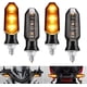 thumbnail image 5 of 4PCS Intermitentes de motocicleta 12V Universal Frontal Trasero Intermitente Intermitente Luces LED Lámpara ámbar súper brillante para motocicleta Moto Scooter Off Road, 5 of 5