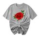 thumbnail image 1 of Camisetas de Manga Corta para Mujeres, Camiseta de Cuello Redondo Impresa de Moda, Primavera Y Verano Casual, 1 of 8