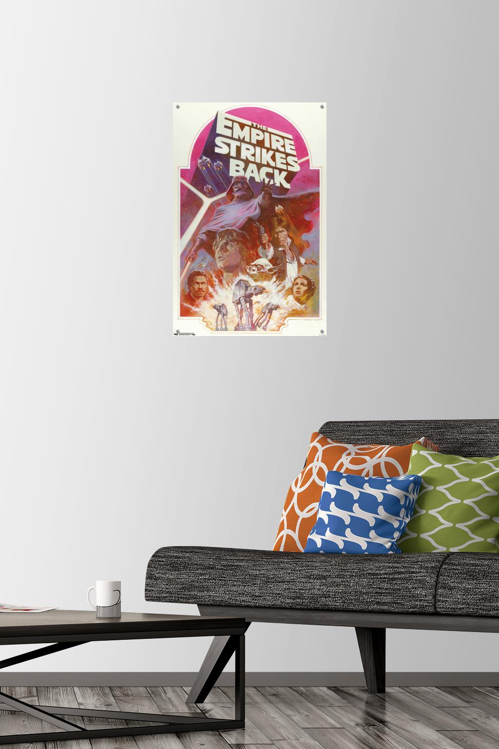 Star Wars: The Empire Strikes Back 40th - Group Wall Poster with Push Pins, 14.725" x 22.375"