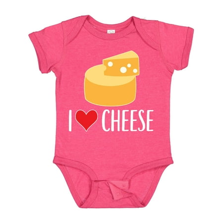 

Inktastic I Love Cheese Funny Cheese Lover Gift Baby Boy or Baby Girl Bodysuit