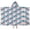 Blue Red Checkered, variant on Orange and White Diamond Pattern Hooded Bath Towel,60"x35" for Ages 3 To 12 Kids, Quick Dry Lightweight Soft Microfiber Hood Beach Towel Cover Up for Kids