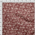 thumbnail image 4 of oneOone Viscose Jersey Maroon Fabric Abstract Face Diy Clothing Quilting Fabric Print Fabric By Yard 60 Inch Wide, 4 of 7