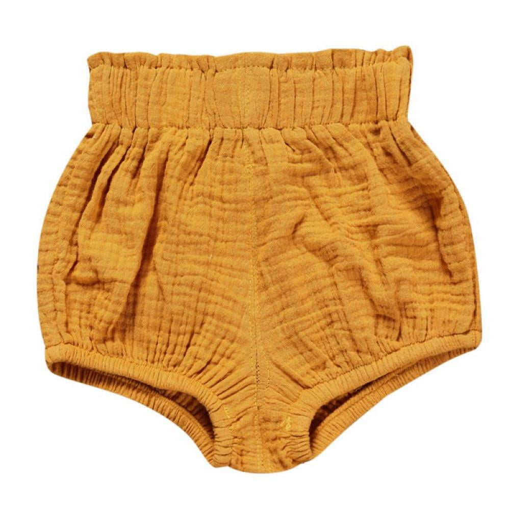 LOOLY Unisex Baby Girls Boys Cotton Linen Blend Bloomer Shorts 