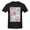 thumbnail image 4 of Bingfone Colorful Watercolor Dots Men'S Loose Fit Short-Sleeve Pocket T-Shirt, 4 of 7