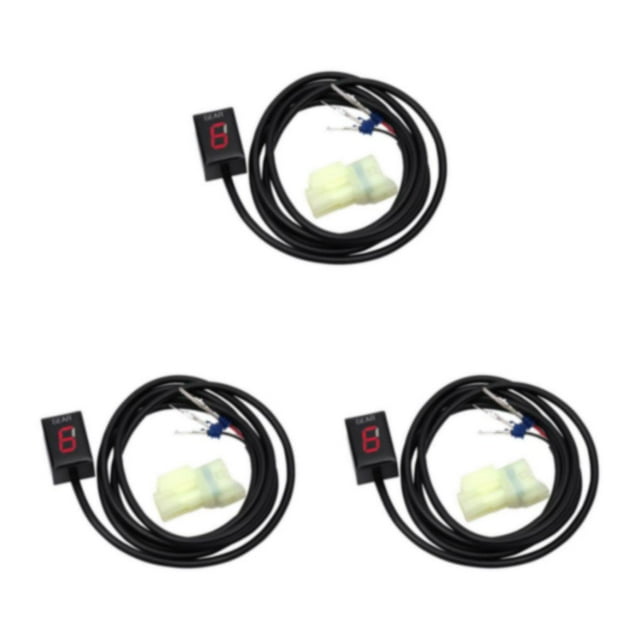 VONKY Speed Gear Indicator Motorcycle Gear Display Gear Indicator Gear Motorcycle red 3Set