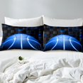 thumbnail image 4 of Erosebridal Basketball Bed Sheets Set King Size for Teens, Futuristic Rectangle Bed Sheets King, Sports Theme Decor, 4 of 7