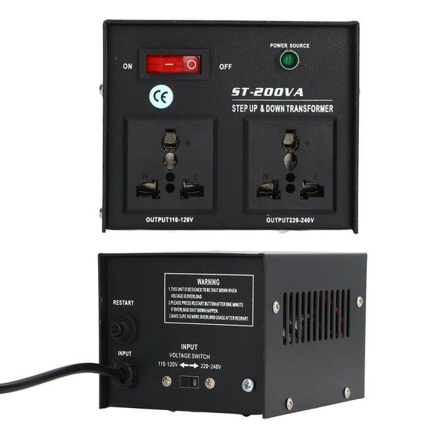 Transformador Convertidor de Voltaje de Potencia de 200W Para Expositivos Eléctricos