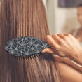 thumbnail image 3 of Spider Web Halloween Pattern Hair Brush,Girls Detangling Hair Brush,Glide Through Tangles with Ease for Wet & Dry Hair,8.8"X2.8", 3 of 7