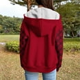 thumbnail image 4 of Weiqiqre Women's Fashion Hoodies & Sweatshirts Zip Up Hoodie Jacket Drawstring Cute Hoodies Lightweight Fall Sweatshirts with Pockets, 4 of 6