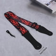 thumbnail image 3 of Guitar Belt Adjustable Guitar Strap Wide & Comfortable Design Durable Musical Instrument Accessory Fashionable Flame Pattern Perfect for Performances &, 3 of 3