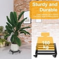 thumbnail image 1 of Ensemble de Supports Roulants pour Pots de Plantes 2 Paniers à Fleurs en Métal avec Roues Base Roulante Réglable pour Plantes pour Intérieur Extérieur Jardin Patio Balcon Support de Rangement pour Déplacement de Plantes Lourdes, 1 of 8