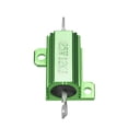 thumbnail image 2 of 25W 12k Ohm Aluminium Housing Chassis Mount Wirewound Power Resistors Green 2pcs, 2 of 4