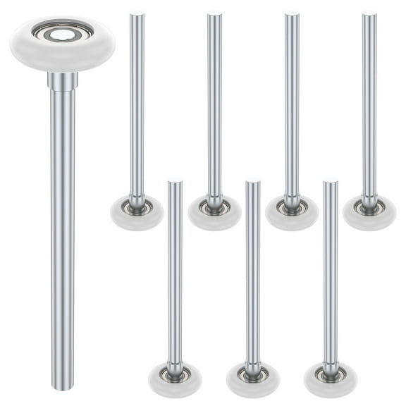 8Pcs Stainless Steel Nylon Garage Door Roller High Pressure Resistant Nylon Garage Door Wheel with Sealed Bearing for Furniture