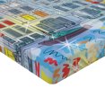 thumbnail image 2 of Ambesonne Christmas Fitted Sheet, Amsterdam Canal Xmas, Twin Size, Multicolor, 2 of 3