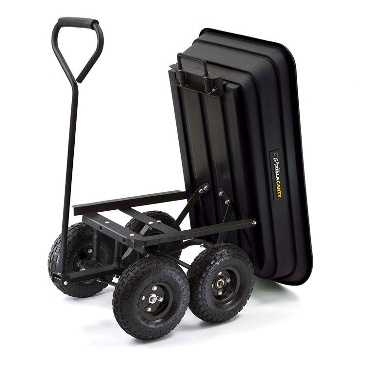 Gorilla Carts 600 lb Poly Garden Dump Cart