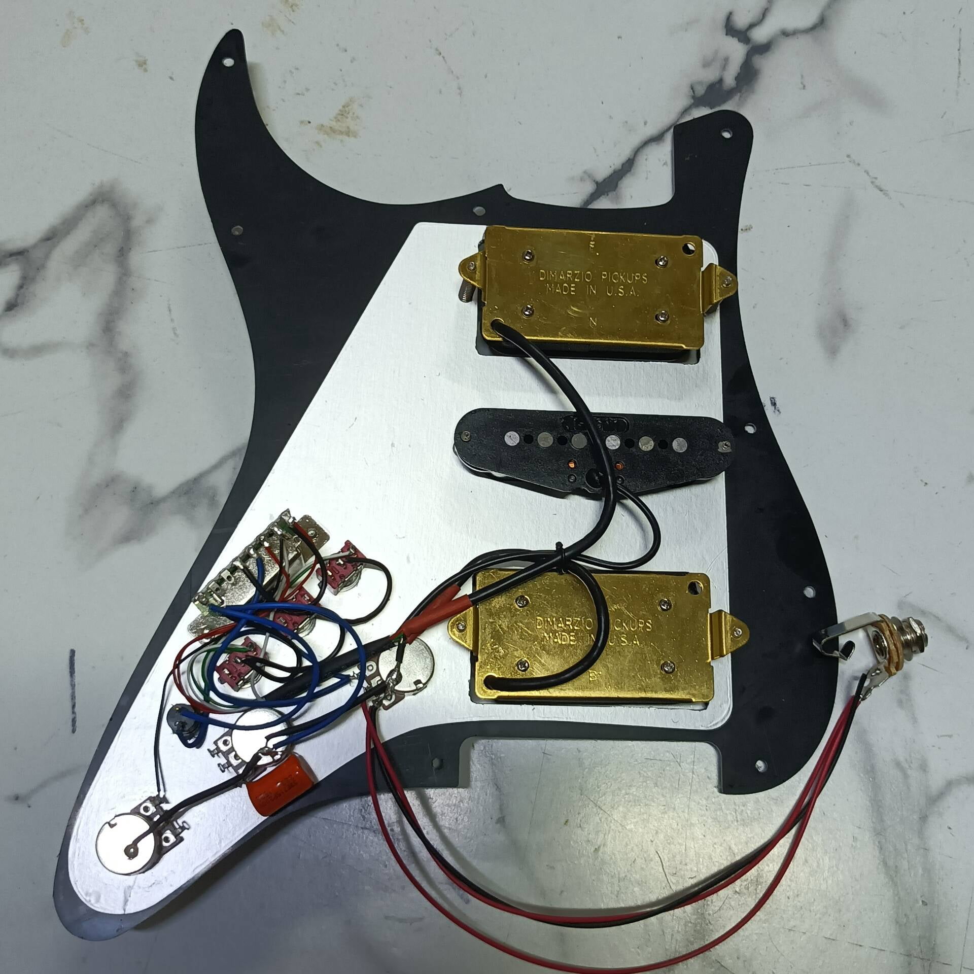 HSH Prewired Loaded Pickguard, with Alnico 5 Humbucker & Single coil Pickup, for Fender Strat Guitar