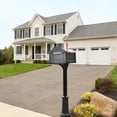 thumbnail image 2 of Architectural Mailboxes Centennial™ T4, USPS Approved Next Generation Heavy duty Steel Metal Post Mounted Mail Box for outside, Pewter, XL Extra Large Curbside Mailbox with Magnetic Latch, 2 of 10