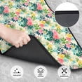thumbnail image 3 of Cauagu Tropical Flowers Pattern Car Floor Mat Set of 4,Car Carpet Mats Car Mats with Anti-Slip Backing & Driver Heel Pad Universal Fit for Cars/Trucks/SUV/Vans, 3 of 6