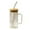 A, variant on Jierger Clearance Drinking Glasses with Lids and Glass Straw Ideal for / / Gift for Hot/Cold Drink, Small Jug for Iced Tea, Coffee,Water Storage Container