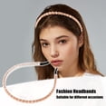 thumbnail image 2 of Diadema Imitación Diamante Unique Bargains para Mujeres Rosa 0.31 Pulgadas Ancho, 2 of 7