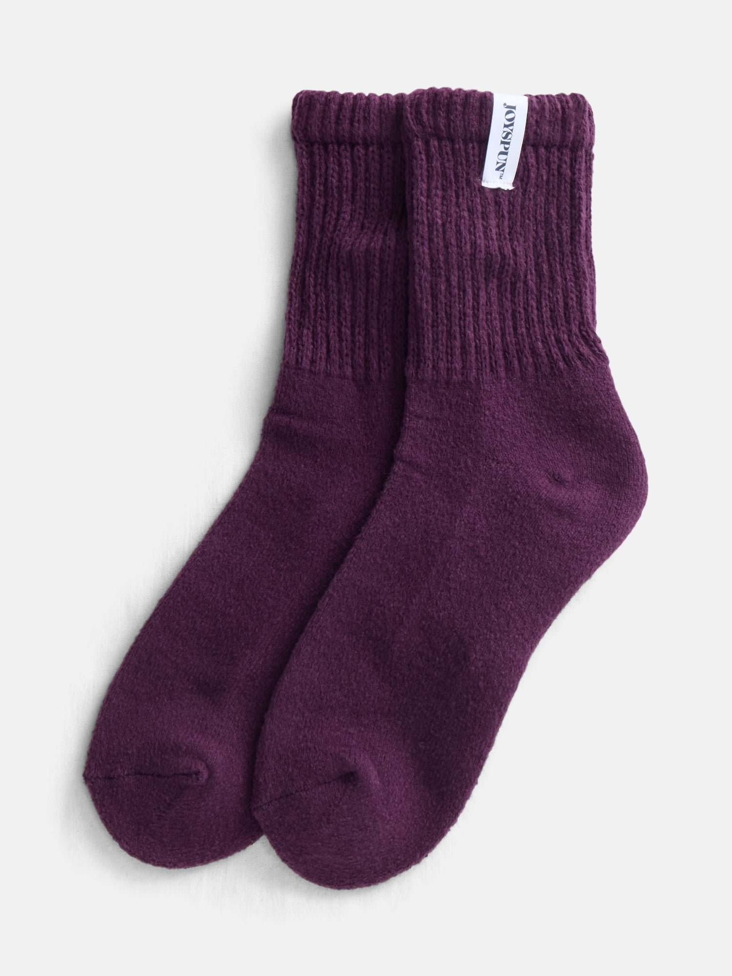 Joyspun Women's Comfort Slouch Ankle Socks, 3-Pack, Size 4-10