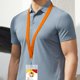 thumbnail image 2 of Lanyards WEZEBEL de 12 unidades, naranja, de poliéster con cierre de seguridad, 2 of 5
