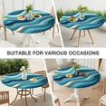 thumbnail image 7 of Blue Gold Marble Pattern Round Fitted Tablecloth with Elastic Edge,Dining Table Cover Waterproof,Outdoor Round Tablecloth for Camping,Dining,Indoor and Outdoor, 7 of 7