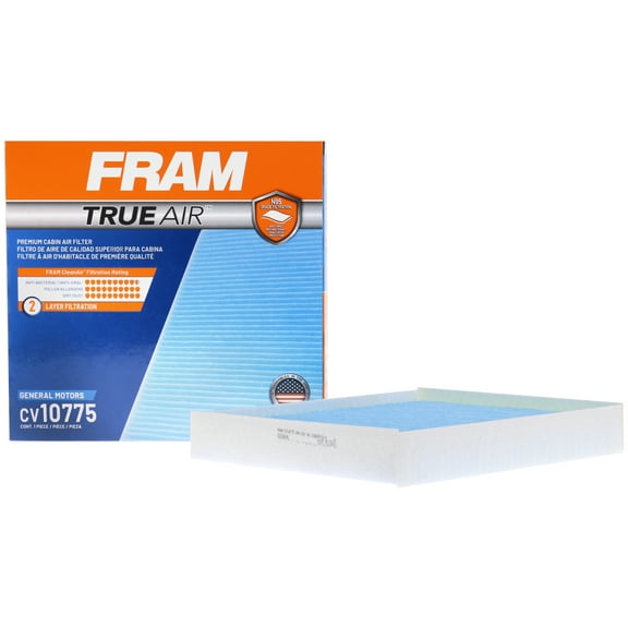 FRAM CV10775 TrueAir Premium Cabin Air Filter with N95 Grade Filter Media for Select Buick, Cadillac, Chevrolet, and Saab Vehicles