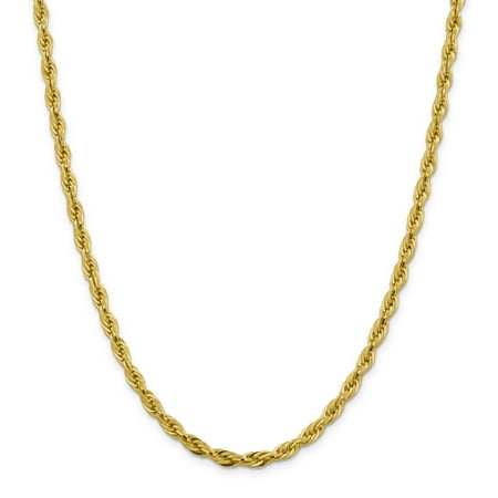 14k Yellow Gold 4.75mm Link Rope Chain Necklace 20 Inch Pendant Charm Regular