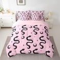 thumbnail image 2 of Castle Fairy Teens Black Snake Bedding Comforter Set,Abstract Animal Queen Bedding Sets, 2 of 8
