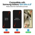 thumbnail image 6 of Amfilm [2+2 Pack] Auto-Alignment OneTouch 6.8" Samsung Galaxy S24 Ultra Screen Protector, 6 of 7
