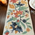 thumbnail image 3 of Handmade table runner, beaded table runner, spring floral bead runner, 13x48inch, multicolour, 3 of 4