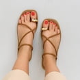 thumbnail image 4 of Cushionaire Venue Women’s Strappy Toe-Loop Slide Sandals with Gold-Tone Accent & Memory Foam Comfort | Minimalist Summer Sandals for Women with Wide Widths Available, 4 of 13