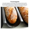 thumbnail image 2 of CNKOO French Bread Baguette Mold Wave Shape Black, 2 of 8