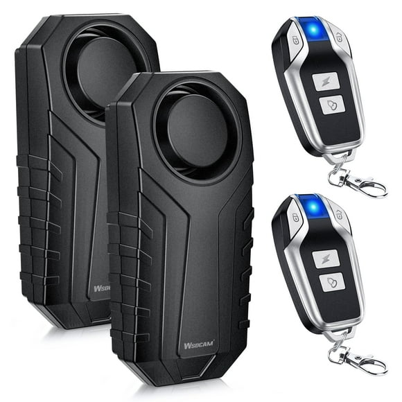Alarma de bicicleta WSDCAM, 2 unidades, mando a distancia impermeable de 113 dB