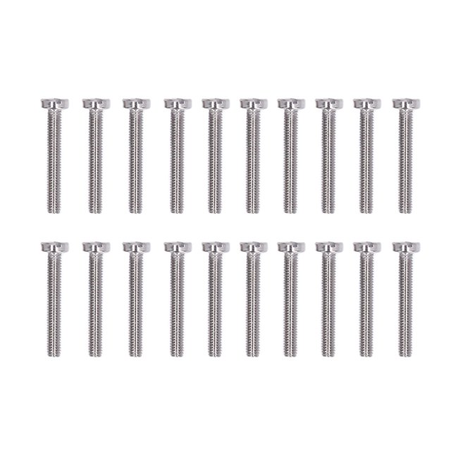 Ensemble de 50 Vis à Tête de Fromage A2 70 en Acier Inoxydable Vis Plates M3