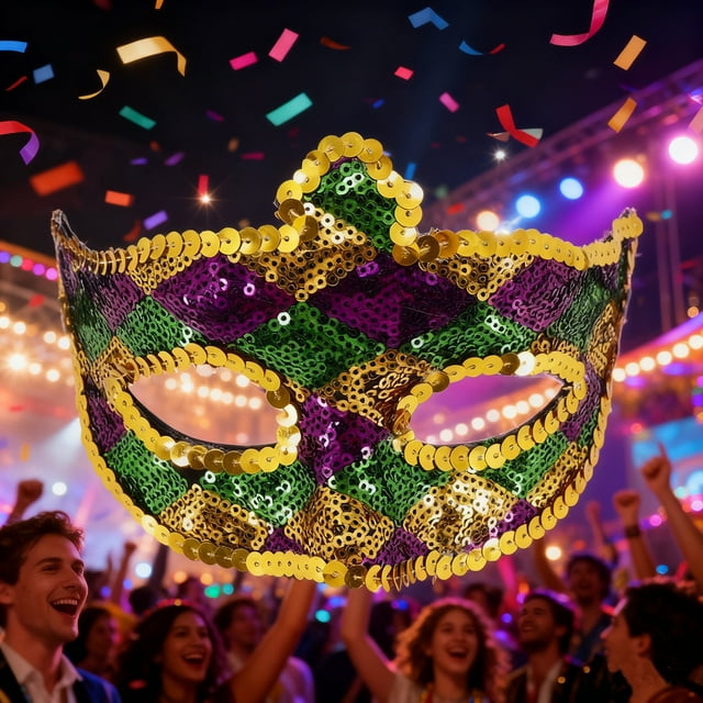 Máscara de color para fiesta de carnaval de moda para mujer Máscara facial completa Cara de mujer