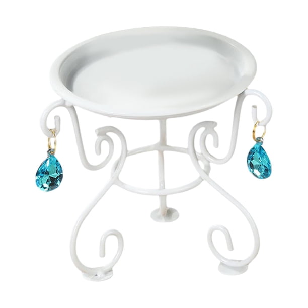 Soporte de plantas para macetas de maceta con cuentas colgantes soporte triangular soportes de hierro estable estante para sala de jardín doméstico